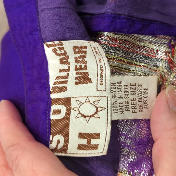 Purple And Gold Skirt - Picture 7 of 7